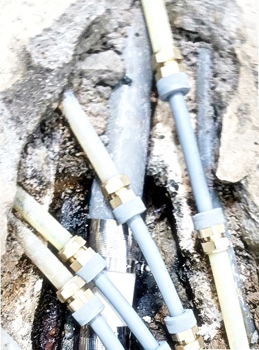 배관 누수 수리 완료